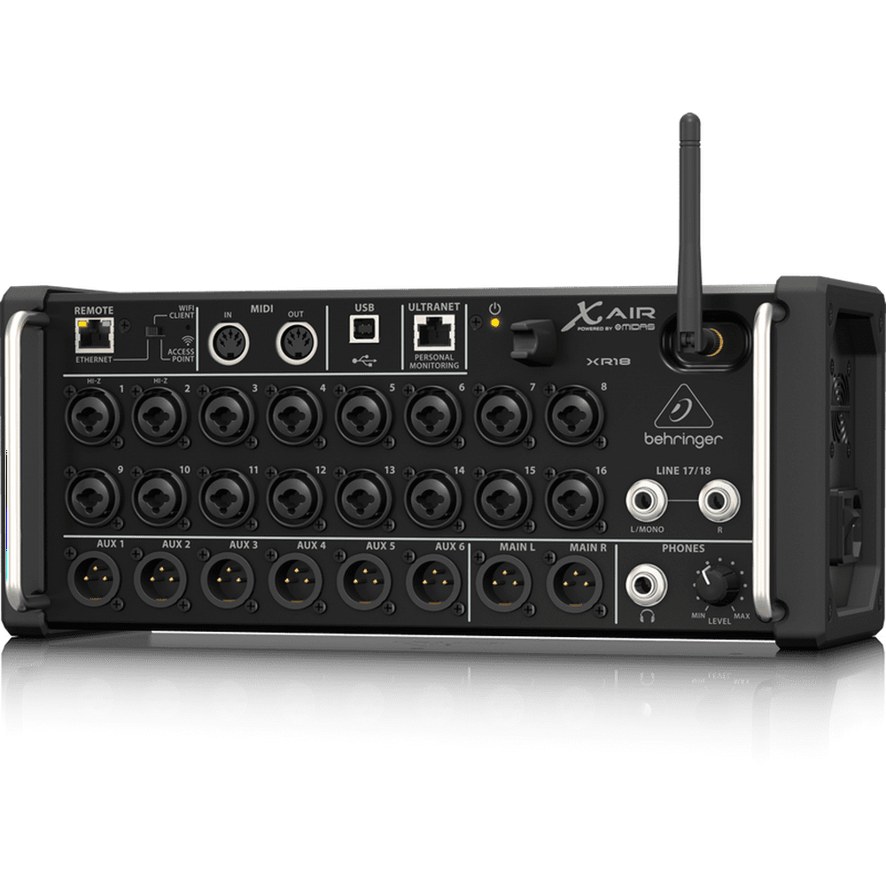 Behringer XR18 18 Channel, 12 Bus Digital Mixer w/ Preamps, WiFi, USB