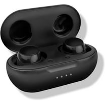 Santana Zulu by Carlos Santana, Bluetooth Earbuds with Charging Case & Handsfree Controls, Built-in Deep B