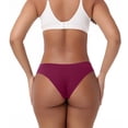 thumbnail image 3 of Blmnix Breathable Ladies Underwear Hipster Panties Moisture Wicking Seamless G String Pink Womens Seamless Underwear,XL, 3 of 5