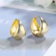 thumbnail image 5 of 1 Pair French Style Retro Hoop Earrings Golden Plated Small Thick Oval Ear Buckle Earrings------Product code 81920, 5 of 5