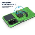 thumbnail image 3 of Case for TCL K24 /K23 /50 LE Case w/Tempered Glass Screen Protector [Military Grade] Ring Car Mount Kickstand Hard Phone Case Green, 3 of 6