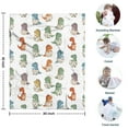 thumbnail image 4 of Dinosaurs with Hatching Eggs Pattern Blanket,Comfortable Soft Flannel Throw Blanket,All Season,Warm Lightweight Blankets for Sofa Bed Couch Living Room Chair,30"x40", 4 of 4