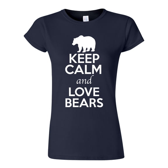 Junior Keep Calm And Love Bears Panda Animal Lover T-Shirt Tee