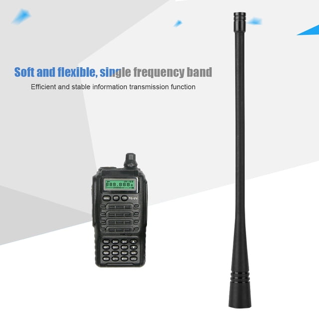 Antena SMA flexible ANGGREK de radomo TPEE de alta ganancia para YAESU VX-1R VX-2R RT1 RT3