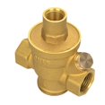 thumbnail image 4 of Adjustable Brass Water Pressure Reducing Regulator Valves W/ Gauge, 4 of 7