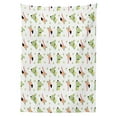 thumbnail image 3 of Ambesonne Crocodile Tablecloth Rectangular Table Cover, Crocodile Flamingo Doodle, 52"x70", Pistachio Green Blush, 3 of 4
