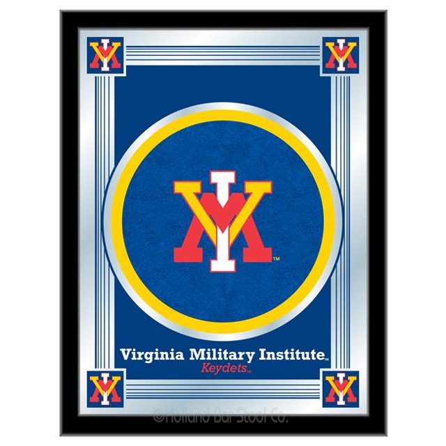 Holland Bar Stool MLogoVAMilI Virginia Military Institute 17 x 22 in. University Logo Mirror