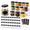 6OZ 40Pack, variant on 4oz Plastic Jars 48pcsroundr Container With Black Lids Stackable Empty Slime Jar Refillable Airtight Travel Storfor Kitchen Beaut