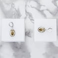 thumbnail image 4 of Arete para Mujer con Cristal Swarovski en Forma de Oval – Bañado en Rodio– Arete Elegante y Brillante, Aretes de Mujer de Moda– Joyería para Mujer de Moda– Regalo especial Ortiz Espinosa Temporada, 4 of 5