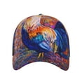 thumbnail image 2 of Daiia Rooster Oil Painting Baseball Cap Men Women Classic Adjustable For Running Workout And Outdoor Activitie All Season Dad Hat Gift, 2 of 9