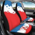 thumbnail image 4 of XYZCANDO Serbian Flag Splatter Car Seat Covers Breathable Cloth Waterproof Car Front Seat Covers Automobile Seats Interior, Soft Auto Interior Decor Sedan Truck, 4 of 10
