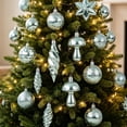 thumbnail image 4 of 28Pcs Christmas Ball Ornaments, Light Blue Hanging Spherical Pendants, Shatterproof Tree Decorations for Christmas Tree Home Party Wreath Garland, Holiday Baubles, 4 of 6