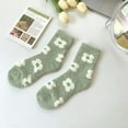 thumbnail image 2 of Womens Fuzzy Socks Fleece Fluffy Cabin Plush Warm Sleep Soft Cozy Winter Adult Socks Fruit Pattern, 2 of 2