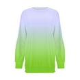 thumbnail image 4 of Jsaierl Womens Sweatshirt Cute Gradient Trendy Sweatshirts Crewneck Dressy Casual Pullover Tops Workout Long Sleeve Shirts Fall Saving, 4 of 4