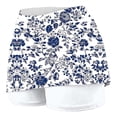 thumbnail image 6 of QATAINLAV High Waisted Shorts with Skirt for Women Casual Summer Floral Print Elastic Waist Skirts Beach Vacation Workout Skorts Navy L, 6 of 6