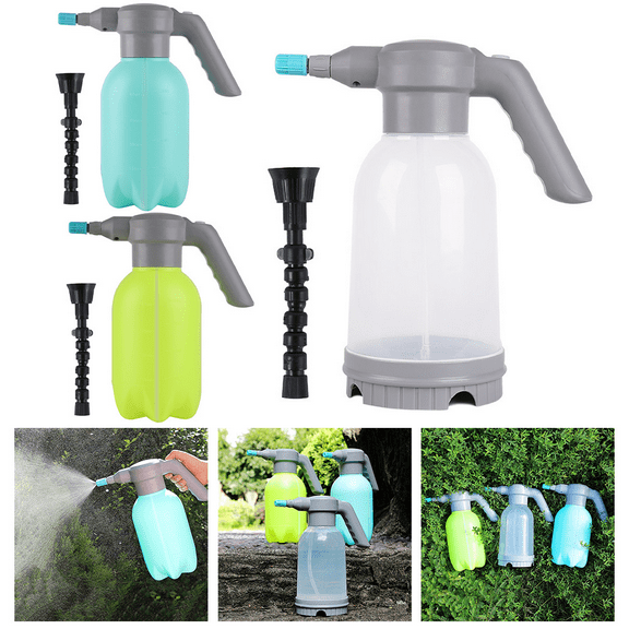 Fakrich Electric Watering Kettle Garden, 0.5 Gallon Capacity,for Garden,Cleaning - Ideal for Indoor Potted Plants, for Cars, Windows, Garden Watering, Blue