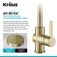 thumbnail image 4 of KRAUS Britt Commercial Style Kitchen Faucet and Purita Water Filter Faucet Combo in Spot Free Antique Champagne Bronze, 4 of 12