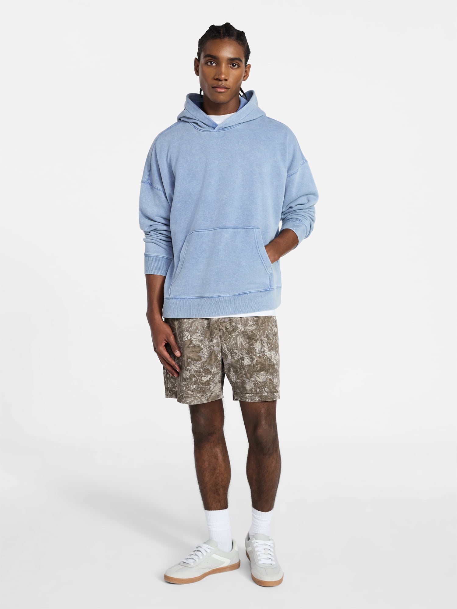 No Boundaries Oversized Hoodie with Long Sleeves, Men's XS-4XLT