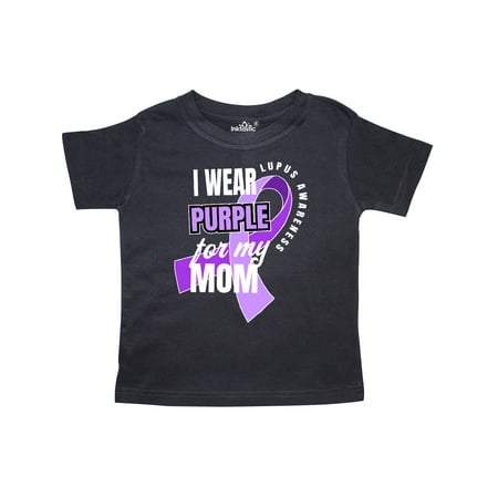 

Inktastic I Wear Purple For My Mom Lupus Awareness Gift Toddler Boy or Toddler Girl T-Shirt