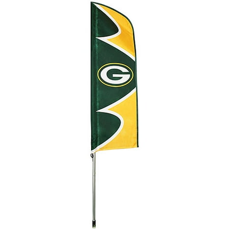 NFL Green Bay Packers 42" x 13" Swooper Flag and 6' Pole