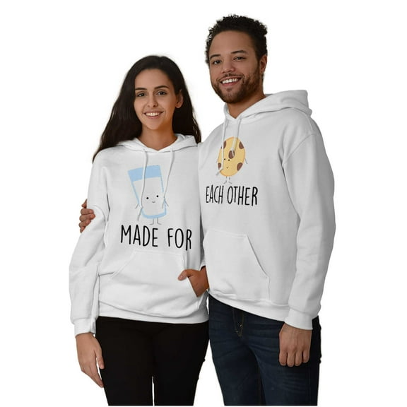 Cute Matching Set Couples Kawaii Unisex Plus Fleece Graphic Hoodie Brisco Brands 2X