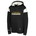 thumbnail image 2 of Youth Black Pittsburgh Penguins Thermal Lightweight Pullover Hoodie, 2 of 3