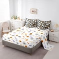 thumbnail image 5 of Manfei Cute Rose Ghost 7-Piece Twin Bedding, Halloween Floral Sunflower Daisy Pumpkin Bedding Comforter Set, Navy Pink Yellow,Reversible, 5 of 7
