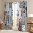 Patchwork Farmhouse Blackout Curtains Vintage Country Rustic Curtains ...
