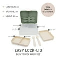 thumbnail image 4 of Melii 2 Tier Bento - Sage - 1 Count, 4 of 5