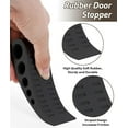 thumbnail image 4 of 3 Pack Door Stoppers, Anti-Slip Rubber Door Stop with Holder, Door Stops for Bottom of Door, Works on All Floor Types, 4 of 8