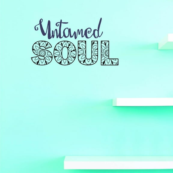 Custom Decals Untamed Soul Wall Art Size: 20 X 40 Inches Color: As Seen