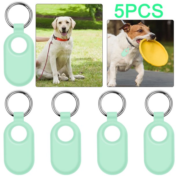 Funda Silicona 5 Piezas Con Llavero para SmartTag2 () Verde