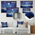 thumbnail image 4 of Designart "Dreaming in Indigo III" Abstract Landscape Metal Wall Decor, 4 of 5