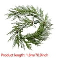 thumbnail image 2 of LmnLft Snow Flocked Christmas Garland White Cedar Garland Artificial Winter Frosted Holiday Garland for Mantel Door Xmas Tree Home Party Decoration, 2 of 5