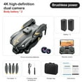 thumbnail image 3 of Eurhowing Mini FPV Drone with 4K HD Camera, Foldable FPV RC Quadcopter with 2 Batteries & Brushless Motor, Dual Lens, Optical Flow, Gesture Control, 360°Flip, Orbit & Follow, 3 of 17