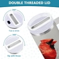 thumbnail image 6 of 40 oz Insulated Stainless Steel Tumbler Double Wall Stainless Steel Tumbler with 2-Way Drinking Beautiful Red Bird, 6 of 9