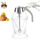 thumbnail image 1 of Botella dispensadora de aceite de vidrio de 200 ml | Contenedor multiusos de estilo japonés para condimentos | Diseño de vertido a presión | Base poligonal espesa | Para aceite de cocina, aceite de, 1 of 5