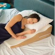 Avana Contoured Bed Wedge Support Pillow with Gel-Infused Memory Foam and Cooling Tencel Cover