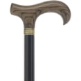 thumbnail image 5 of Derby Comfort Cane with Stained Ash Wood Handle, Black Beechwood Shaft | Derby Handle Walking Cane for Men and Women Sturdy Walking Stick, 5 of 9
