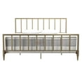 thumbnail image 4 of CosmoLiving by Cosmopolitan Blair Brass Metal Bed, King, 4 of 18