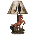 thumbnail image 1 of Etalons Lampe De Table Cheval D'Élevage Avec Abat-Jour, 1 of 5