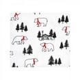 thumbnail image 3 of Hudson Baby Infant Boy Cotton Flannel Receiving Blankets, Buffalo Plaid Bear, One Size, 3 of 6