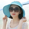 thumbnail image 3 of Casquette Visière d'Été Portable pour Femmes, Pliable, Anti-UV, à Grand Bord, Chapeau de Sport d'Extérieur, 3 of 7