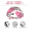 thumbnail image 5 of YFYANG Women's Double Waterproof Shower Cap, Pastel Flower Geometry Reusable Hair Cap for All Hair Styles and Head Sizes, 5 of 9