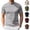 Light Gray, variant on HAJWOH Shirts for Men Stretch Short Sleeve Turtleneck Tops Breathable Bightweight Comfort Tshirts Slim Fit T-shirts Casual Basic Top