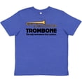 thumbnail image 3 of Inktastic Trombone Music Joke Band Youth T-Shirt, 3 of 5