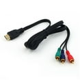 thumbnail image 1 of Langgg Audio AV Cable HDMI-compatible Male to RCA VGA Transmitter Cord TV 3-in-1 Computer Video Adapter, 1 of 9