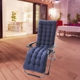 thumbnail image 5 of YWMJZEU Garden Seat Cushions Soft Polyester Recliner Cushion Double-sided Mat Solid Chair Seat Cushions Navy C, 5 of 8