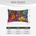 thumbnail image 4 of Lsque Butterfly Garden Pattern Pillow Case – Soft & Cozy Throw Pillow Cover, Hypoallergenic Cushion Case for Sleeping Women with Envelope Closure-20"x30", 4 of 6