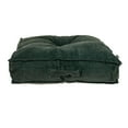thumbnail image 6 of Parkland Collection Alena 24x24" Solid Cotton Floor Pillow in Charcoal, 6 of 6